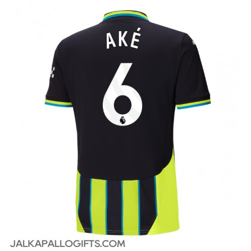 Manchester City Nathan Ake #6 Vieraspaita 2024-25 Lyhythihainen